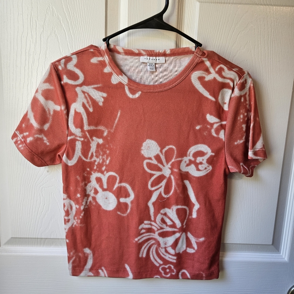 Topshop Cropped Tee Sz 8-10